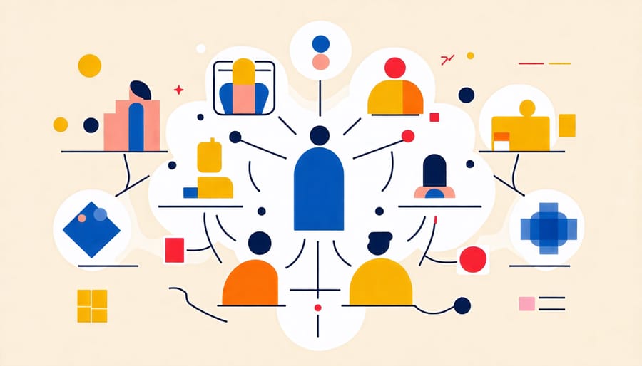 Diagram showing the components and flow of a collaborative care model