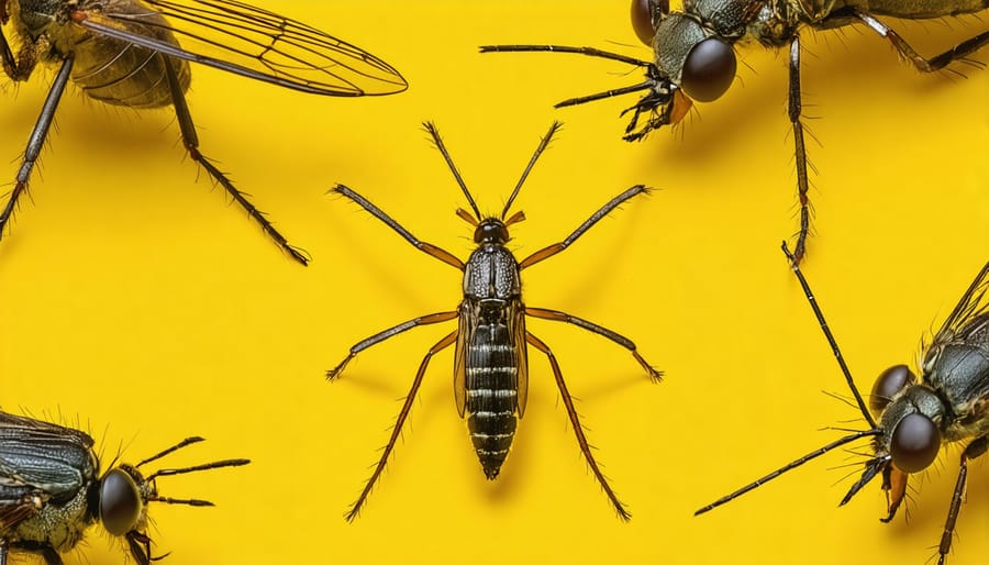 Collection of common disease-carrying insects found in Alberta