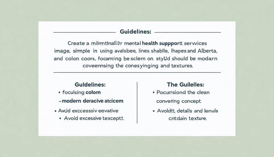 Visual representation of Alberta's mental health support services and contact information
