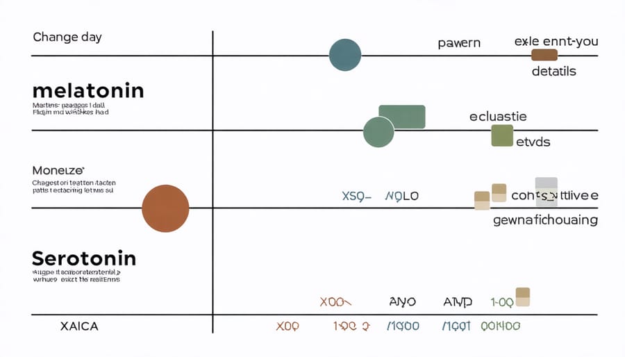 Infographic of circadian rhythm hormones and their relationship with meal timing