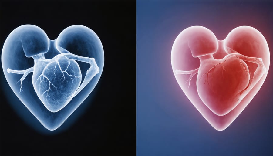 Medical heart scan with AI-enhanced risk detection markers
