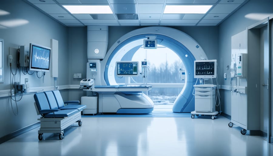 Advanced medical diagnostic center in Alberta with AI-powered imaging systems