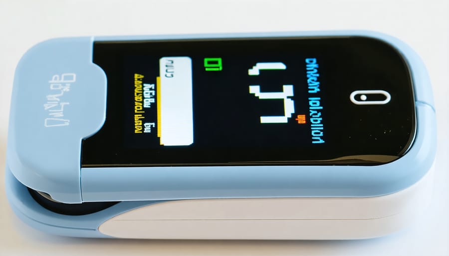 Diabetes management devices: continuous glucose monitor and insulin pump being worn