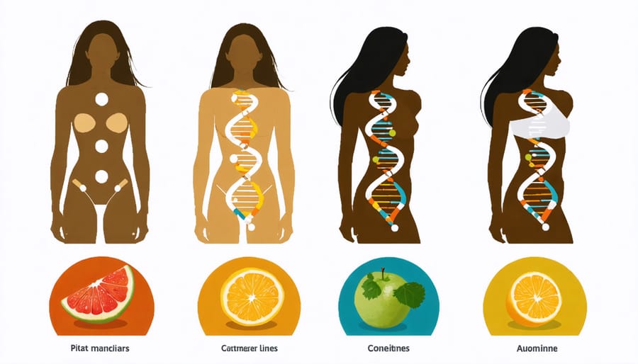 Comparison of different genetic profiles and their optimal food choices