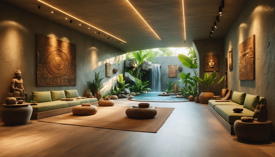 Interior of an indigenous wellness center showing both traditional and modern medical approaches