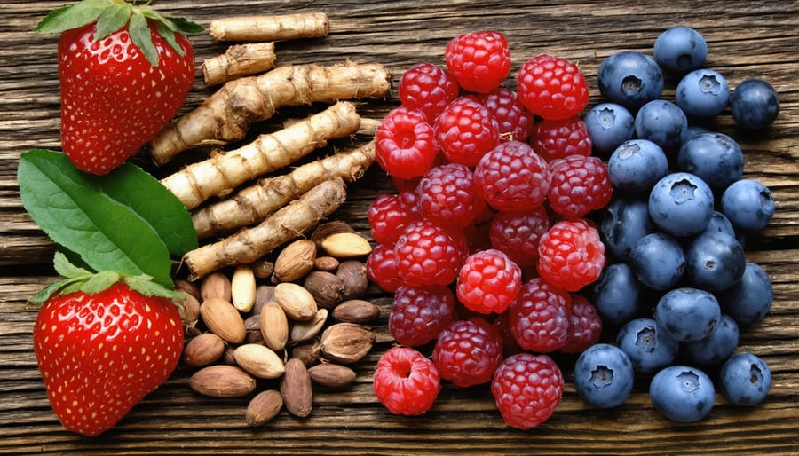 Display of traditional indigenous foods known for their health benefits