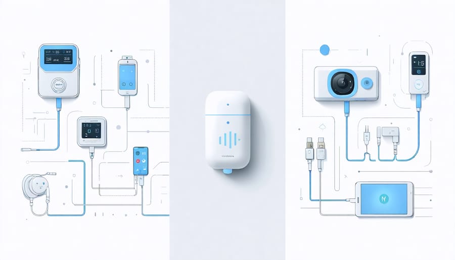 Integration of voice assistant with multiple health monitoring devices