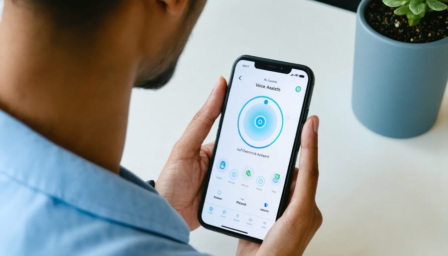 Step-by-step setup of voice assistant health features